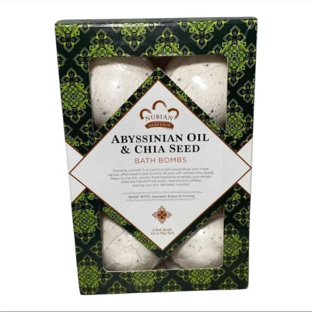 Urban Heritage Abyssinian Oil & Chia Seed Bath Bombs - Cream